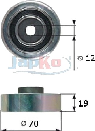 Løpehjul, vifterem JAPKO 129815 Løpehjul, vifterem JAPKO 129815