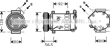 AC kompressor PRASCO CNAK242 AC kompressor PRASCO CNAK242