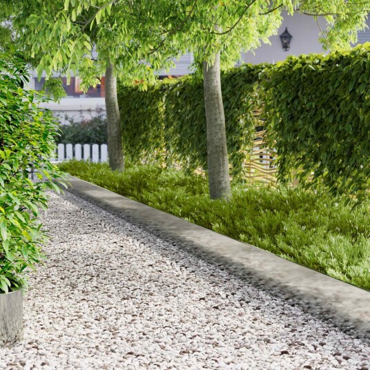 vidaXL Gjerdekant 10 stk. 103 x 30 cm Stål Sølv