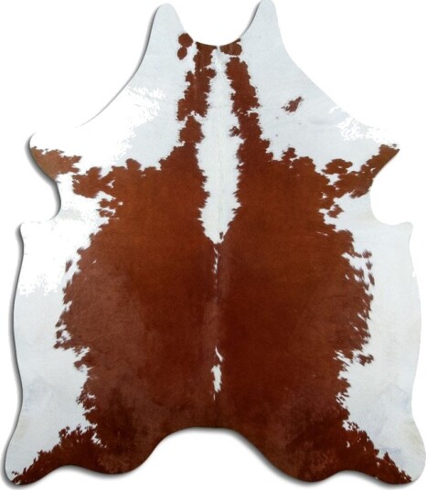 Kuskinn Brun/hvit 1463 Størrelse: 200 x 180 cm