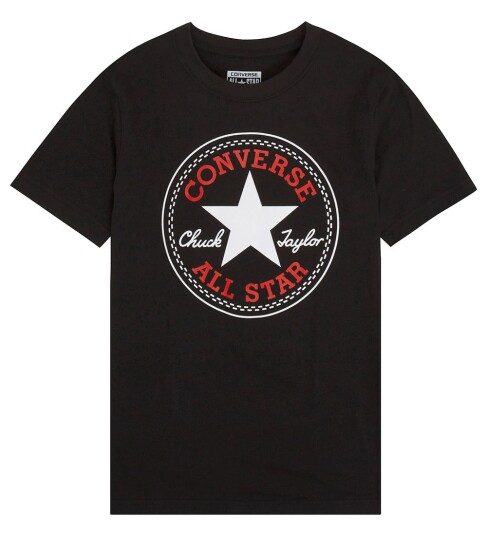 Converse S/S Tee Black 128 134
