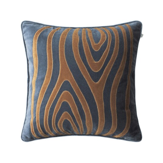 Chhatwal & Jonsson Mita Putetrekk 50x50 cm Sea Blue / Cognacfarget Chhatwal & Jonsson Mita Putetrekk 50x50 cm Sea Blue / Cognacfarget