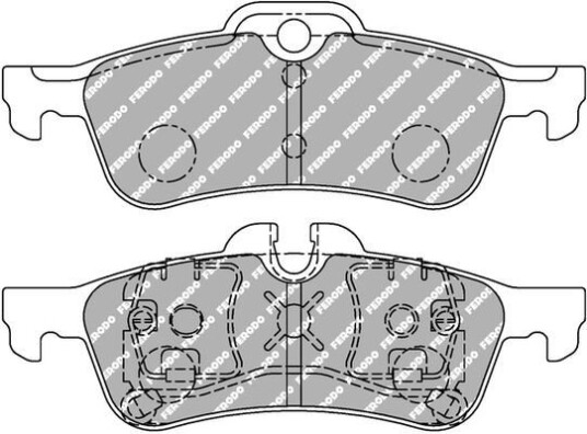 Bremseklosser FERODO RACING FCP1676H Bremseklosser FERODO RACING FCP1676H