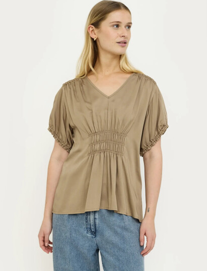 Soft Rebels Srjedda Ss Blouse Beige M