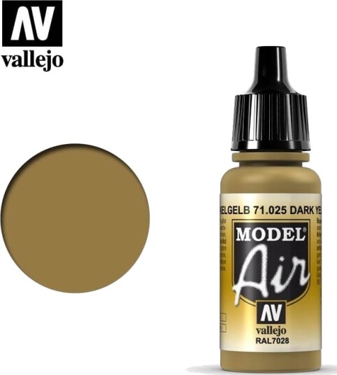 Vallejo Model Air Dark Yellow 17ml 71.025 