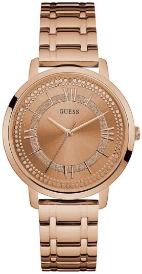 Guess Dameklokke W0933L3 Montauk Rosegullfarget/Rose gulltonet stål