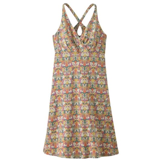 Patagonia W's Amber Dawn Dress Butterfly Geo: Weathered Stone