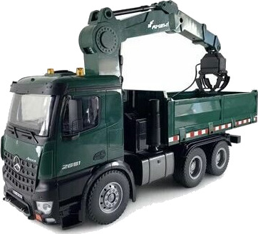 Amewi Mercedes-Benz Arocs Licensed Crane Lorry with Tipper RTR green Amewi Mercedes-Benz Arocs Licensed Crane Lorry with Tipper RTR green