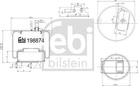 FEBI BILSTEIN 198874 Luftbelg, fjæring