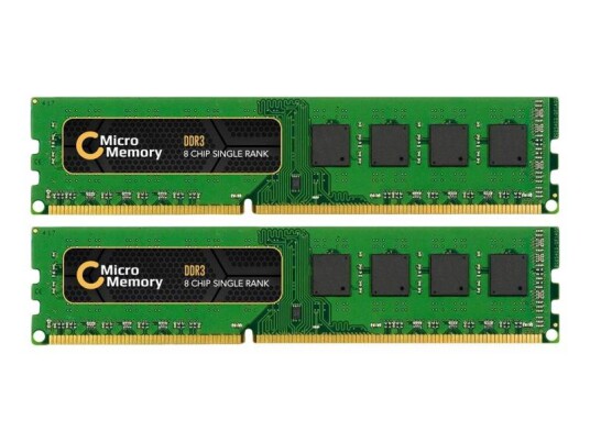 CoreParts DDR3 - sett - 8 GB: 2 x 4 GB - DIMM 240-pin - 1600 MHz / PC3-12800 - ikke-bufret
