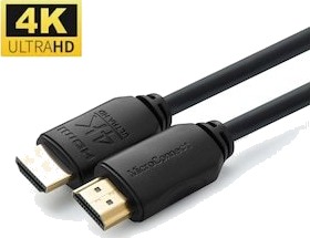 MicroConnect HDMI-kabel 0,5m med Ethernet - Svart