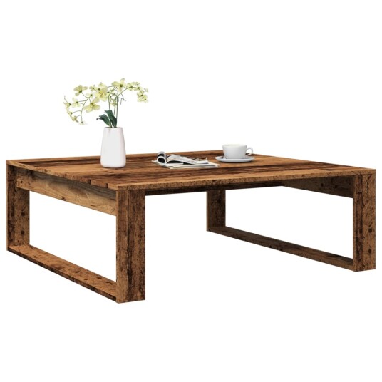 Salongbord gammelt tre 100x100x35 cm konstruert tre 8721158440433