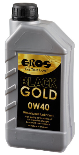 Eros Black Gold 0W40 Vannbasert Glidemiddel 1000 ml - Gul Eros Black Gold 0W40 Vannbasert Glidemiddel 1000 ml - Gul