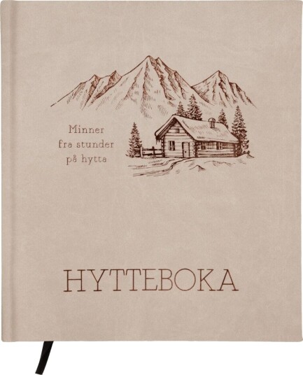 Hyttebok minner fra hytta 21x24cm beige Hyttebok minner fra hytta 21x24cm beige