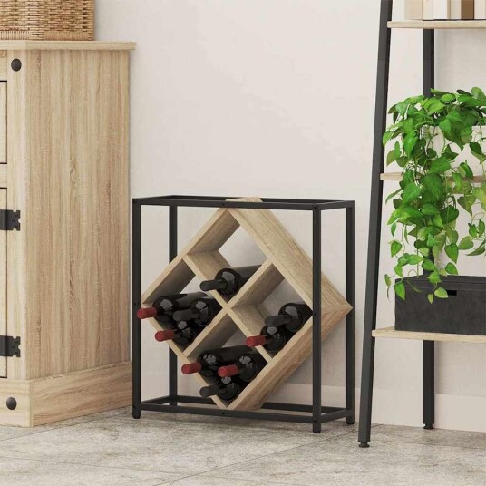 vidaXL Vinhylle Sonoma eik 51 x 18 x 52,5 cm Konstruert tre