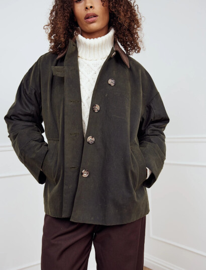 Noella Lupita Wax Jacket - Khaki green - XS Noella Lupita Wax Jacket - Khaki green - XS