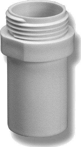 Purus 32mm Rørdel med 1" Utvendig Gevind i Plast