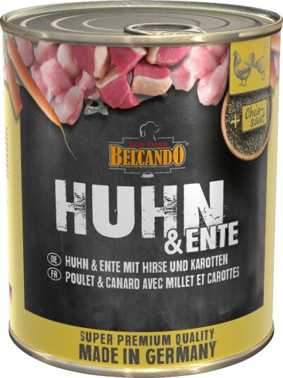 Belcando Våtfôr Super Premium & And Med Hirse & Gulrot Kylling 24 X 800 G