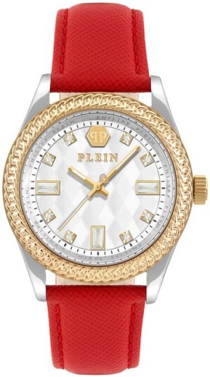 Philipp Plein Dameklokke PWCDA0124 Queen Hvit/Lær Ø38 mm Philipp Plein Dameklokke PWCDA0124 Queen Hvit/Lær Ø38 mm