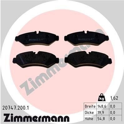 Bremseklosser ZIMMERMANN 20747.200.1