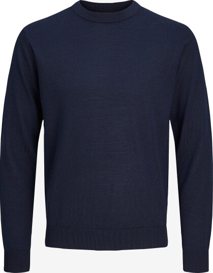 Jack & Jones Genser Jprblamerino Knit Crew Neck Blå