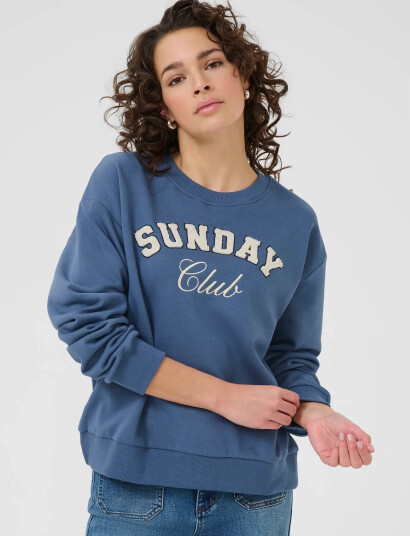 Kaffe Kaelenora Sweatshirt - Blue - XS Kaffe Kaelenora Sweatshirt - Blue - XS