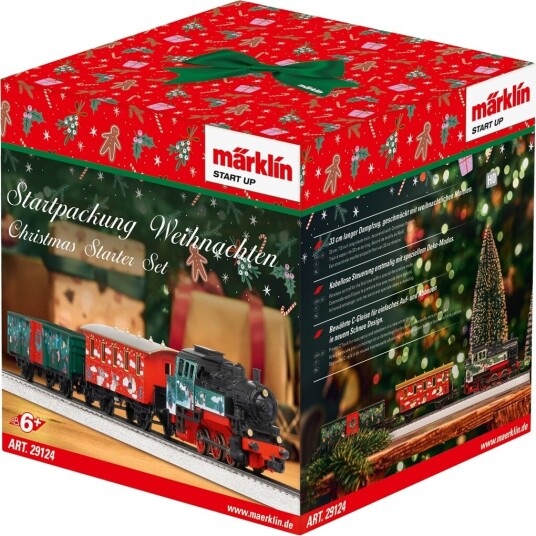 Märklin Startsett Damplokomotiv med Julemotiv