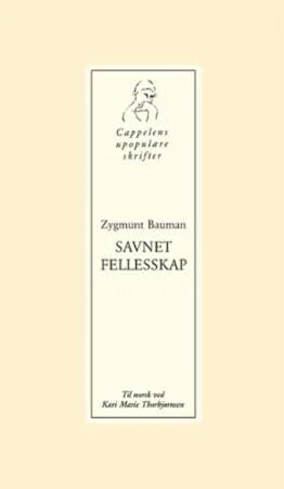 Savnet Fellesskap Av Zygmunt Bauman