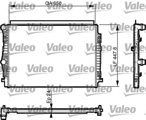 Radiator VALEO 735559 Radiator VALEO 735559