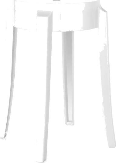 Kartell Charles Ghost Krakk H45 Blank Hvit
