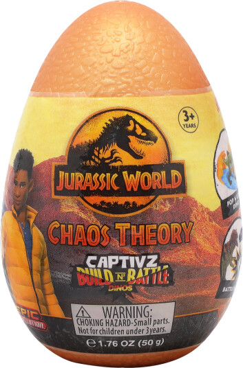 Jurassic World Jurassic Slime Egg Chaos Theory 12Pcs Cdu Asst.   Orange   ONE SIZE