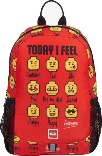 LEGO® Minifigures™ TODAY I FEEL Ryggsekk 11L Rød
