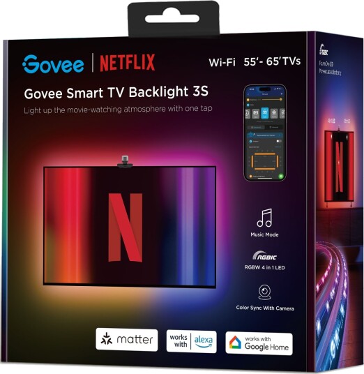 Govee TV Bakgrunnsbelysning 3 Lite RGBIC