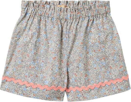 Wheat ShortSilja Air Blue Blomster Wheat 4 år 104 Shorts Blå