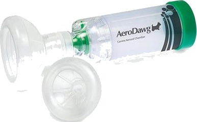 Aerodog inhalator under 9 kg 2 masker 1 stk
