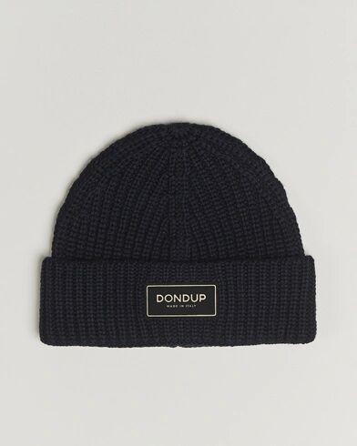 Dondup Ribbed Beanie Navy