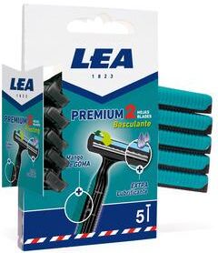 LEA Engangsbarberhøvel Premium 2 Fleksibelt hode   5 stk.