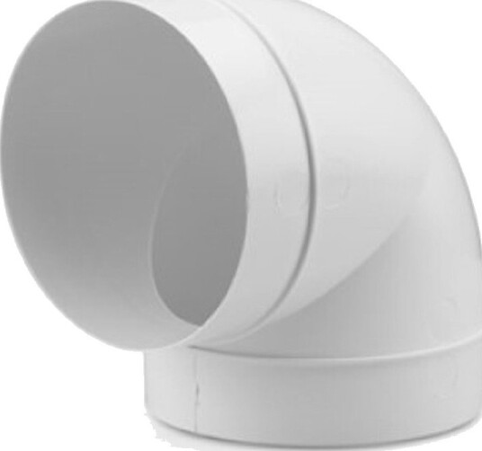 Bue Fresh 90° D100 mm Plast Bue Fresh 90° D100 mm Plast