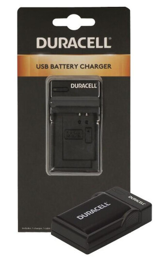 Duracell DRC2L Kamerabatterilader med USB-kabel for Canon NB-2L Duracell DRC2L Kamerabatterilader med USB-kabel for Canon NB-2L