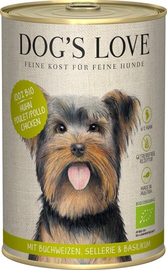 Dog´S Love Våtfôr Økologisk Øko Kylling 6 X 400 G