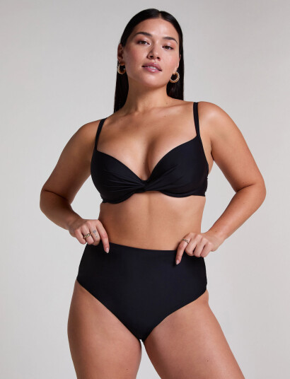 Hunkemöller Luna Shaping Cheeky Hw - Black - XS