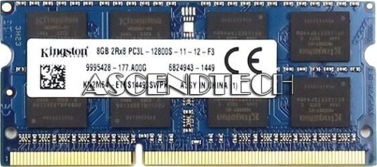 Kingston 8GB DDR3L 1600MHz CL11 SODIMM KN2M64 ETB