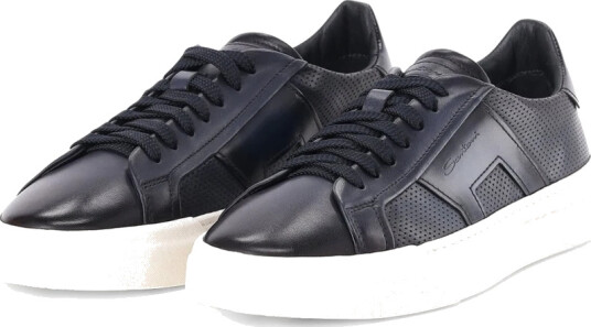 Santoni Herre Sko Blå 41 EU,