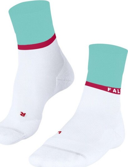 Falke Women's Ru4 Endurance Compression Running Socks White Mint 35 36