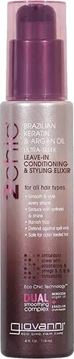 Giovanni keratin & argan conditioning & styling elixir