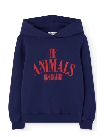 THE ANIMALS OBSERVATORY Anglefish Kid Hoodie Deep Blue   Navy   104