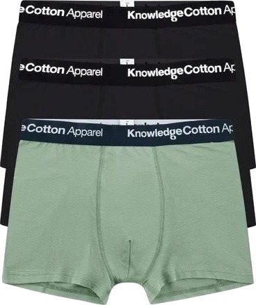 KnowledgeCotton Apparel 3 pack boxer briefs Lily Pad KnowledgeCotton Apparel 3 pack boxer briefs Lily Pad