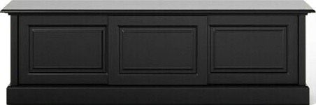 Montauk mediebenk modern black