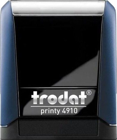 Trodat Trodat Stempel Trodat 4910 Blå – Pute Svart 26X9 Mm