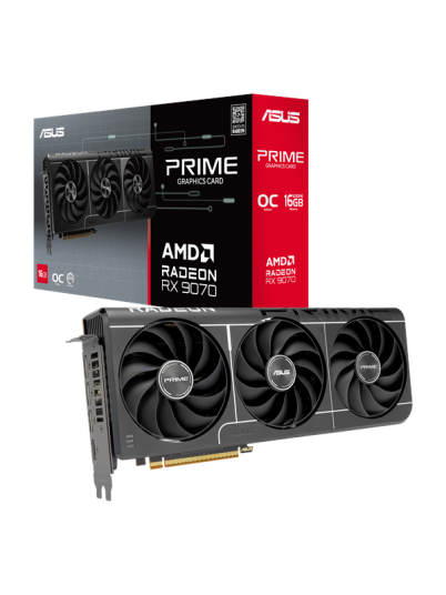 ASUS Radeon RX 9070 Prime EVO OC 16GB GDDR6 Grafikkort 7680x4320 PCIe 5.0 ASUS Radeon RX 9070 Prime EVO OC 16GB GDDR6 Grafikkort 7680x4320 PCIe 5.0